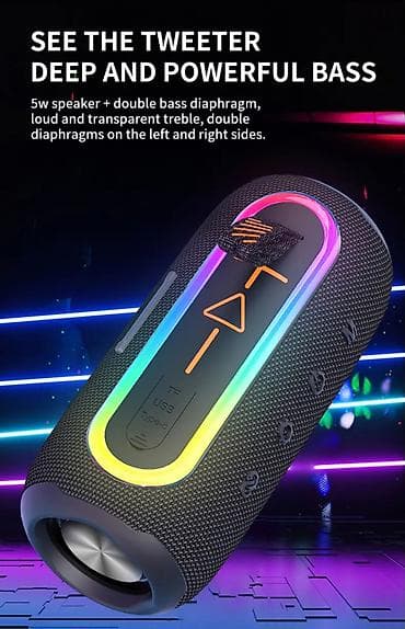 Bluetooth Dinamik – 16W güclü səs, Bluetooth 5.1, 1800 mAh batareya, 6 — 6