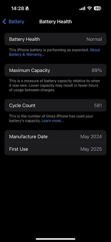 iphone x ekran: IPhone 15 Pro, Göy — 3