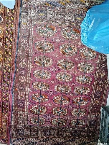 Xalça dəsti – əl toxuması, ənənəvi Şərq/Türkmən üslubu - Naxış