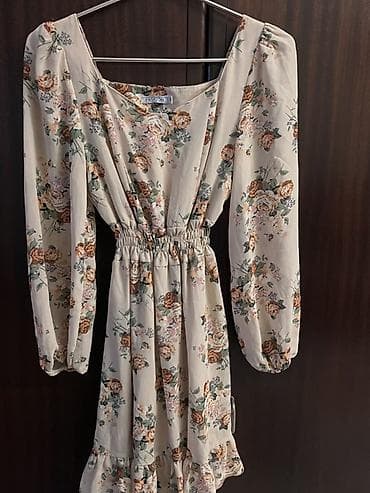 gundəlik don: Çiçək naxışlı qadın paltarı - Brend: Sashion (etiket üzərində — 1