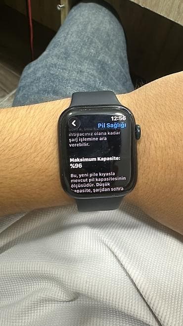 iphone pro max: Apple Watch 7/45mm 96%pil zavoddur özünə ideal Apple Watch axtaranlar — 8