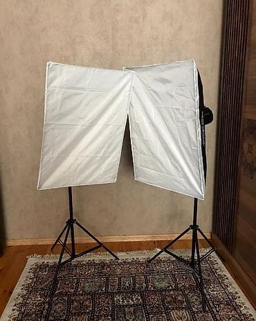 işığ: Godox "Mini Pioneer 200 Kit" tam dəst! Studiya işıqları. 2 Eded Godox — 2