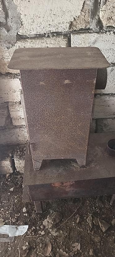 Metalkorpuslu odun sobası - Material: qalın davamlı polad/metal — 1