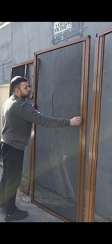 ev qapilari taxta: Ağcaqanad toru Qapı üçün — 3