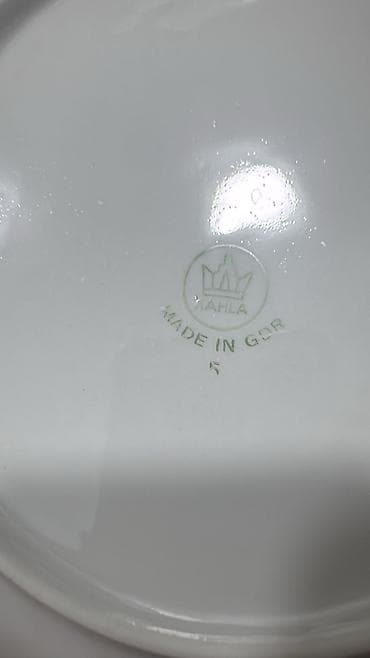 bosqab desti: Nahar dəsti, rəng - Ağ, Farfor, Almaniya — 1