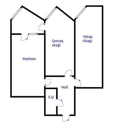 sumqayitda yeni tikili binalar ipoteka: 9-cu mikrorayon, 2 otaqlı, Yeni tikili, m. Memar Əcəmi, 96 kv. m — 15