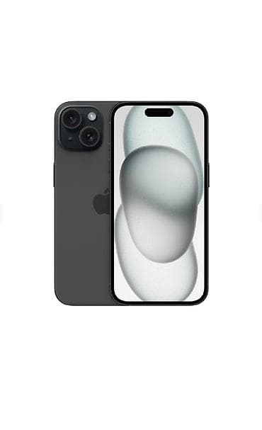 islenmis telefonlar ucuz qiymete: IPhone 15, 256 GB, Qara, Face ID — 1