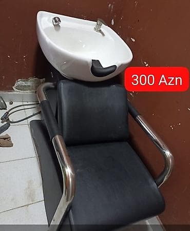 moyka şampun: Bərbərxana üçün yuma stulu və lavabo komplekti - Üst hissə: keramika — 1
