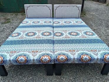 Təzə çarpayılar. 1 nəfərlik çarpayılar 60manat. 2 nəfərlik taxt — 23