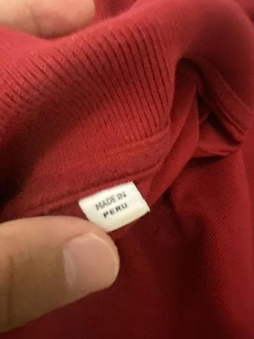пол сапог: Мужское поло, Lacoste, M, цвет - Красный — 2