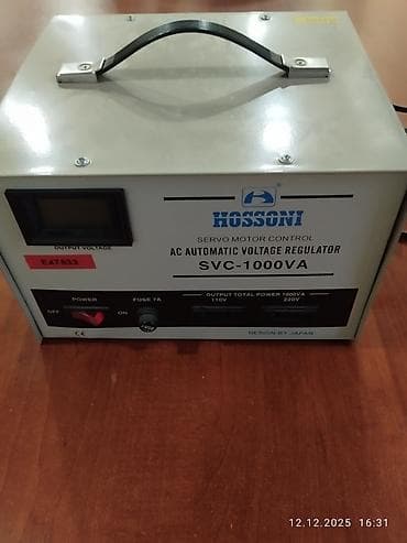stabilizator telefon: HOSSONI SVC-1000VA – AC Avtomatik Gərginlik Tənzimləyicisi (Servo — 1
