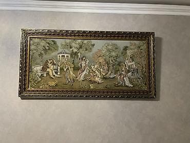 Картины и портреты: Divar üçün böyük ölçülü rəsm/tablo - Mövzu: Park səhnəsi – klassik — 2