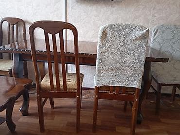 stul stol: Masa desti 80azn. Masa acilir, stul 6 ededdir. Uzerinde 3 eded elave — 1