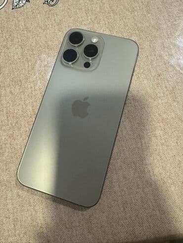 plata iphone: IPhone 15 Pro Max, 256 GB, Natural Titanium, Barmaq izi, Simsiz şarj, Face ID — 1