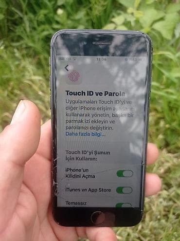 samsung s5 ekran: IPhone SE, 64 GB, Qara, Barmaq izi — 4
