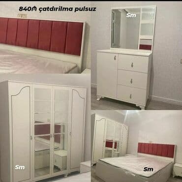 двухъярусные кровати в рассрочку: *Yataq otağı dəsti*. Sifarişlə hazırlanır *qiymət 650 azn* Rəng — 6