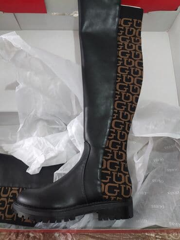 Qadın uzun çəkmə – Guess - Model: Dəri və trikotaj kombinasiyalı uzun lalafo.az -da Qadın uzun çəkmə – Guess - Model: Dəri və trikotaj kombinasiyalı uzun