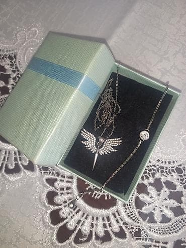 chopard sep: Məhsul: Zinət dəsti Tərkibi: - Boyunbağı: Gümüş rəngli zəncir, asma — 1