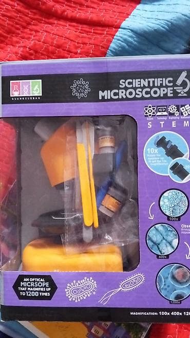 mikrometr: Elmi Mikroskop – STEM dəsti - Optik mikroskop, böyütmə: 100x, 400x — 1