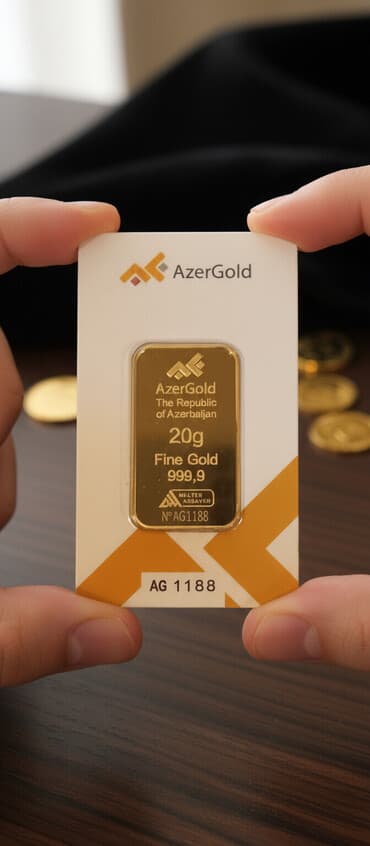 AzerGold qızıl külçəsi - Marka: AzerGold – The Republic of Azerbaijan