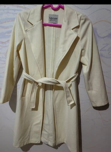 женские коричневые плащи: Плащ, M, цвет - Белый — 2