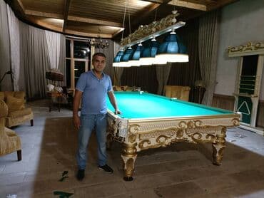 Bilyard stollarinin aliwi satiwi ve qurawdrilmasi temiri