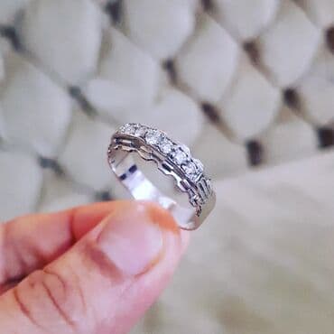 nişan üzükleri: Nişan, Üzük, Ağ qızıl, 750 Əyar, Brilyant, 0.26-0.50 Karat — 3