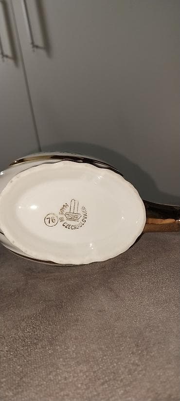 guldanlar: Vintage Çexoslovakiya istehsalı porselen qab - Marka/nişan: altında — 3