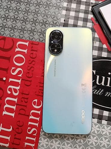 optimal telefon: Oppo A18, 4 GB, rəng - Mavi, Barmaq izi — 2