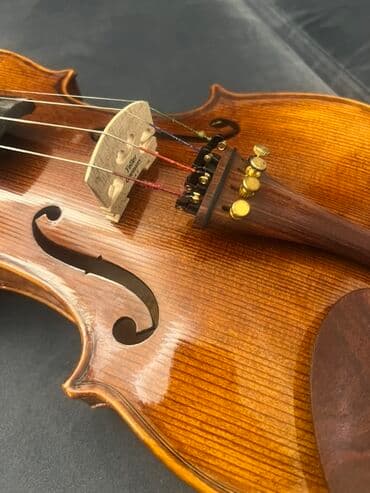 skripka 4 4: Skripka dəsti - 4/4 ölçülü skripka (tam ölçü). Qızılı-qəhvəyi lütye — 5
