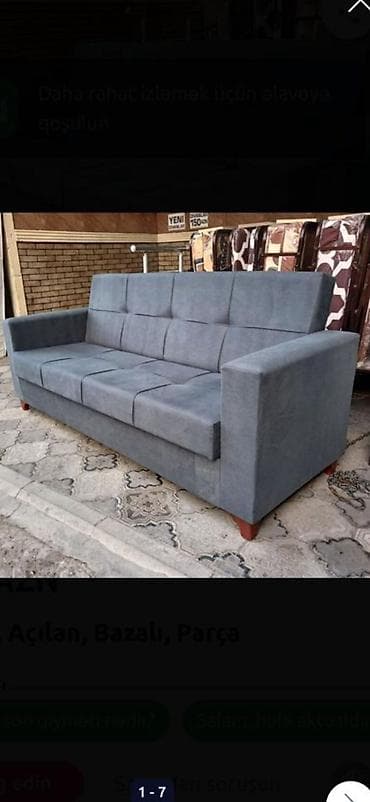 Di̇van-kravat, Açılan, Bazalı, Vеlur parça, Ödənişli çatdırılma