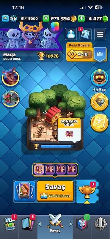 Nintendo Switch: Clash Royale ❗️Endirim olunacaq❗️ - Kral səviyyəsi: 56 - Kasa: 674 594 — 2