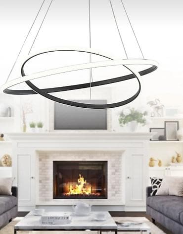Led Çılçıraq, 2 lampa, Metal