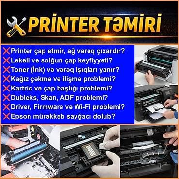 Ремонт принтеров: 🖨️Laserjet və inkjet printerlərin təmiri ❗Xəta kodların həll olunması — 2
