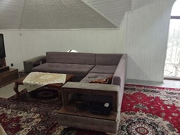 taxta masa: Künc divan dəsti – geniş U formalı model - Rəng: açıq bənövşəyi/boz — 2