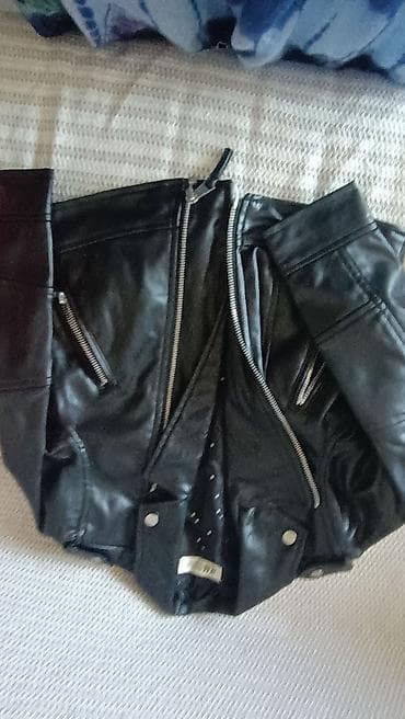 qara kurtkalar: H&M qadın moto-stil dəri gödəkçə - Rəng: qara - Model: klassik — 1