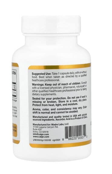 uni c: C vitamini Amerikadan alınır məhsullar 60 Capsula Əldə var var — 3