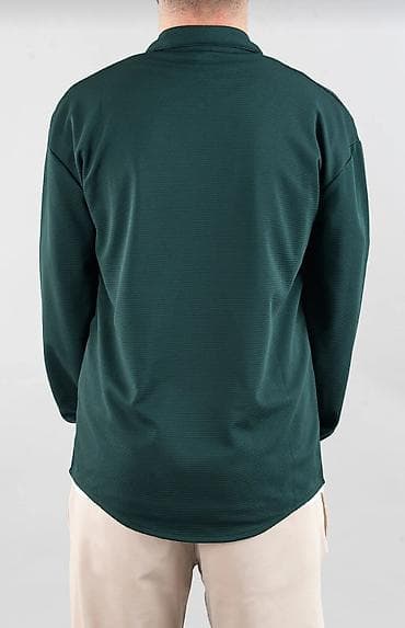 Köynəklər: Kişi üçün tünd yaşıl rəngdə uzunqol overshirt/köynək.1 dəfə — 3