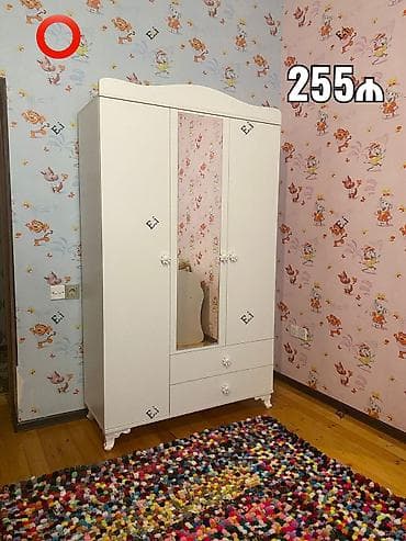 Oğlan və qız üçün, Yeni, 3 qapılı, Açılan, Düz dolab