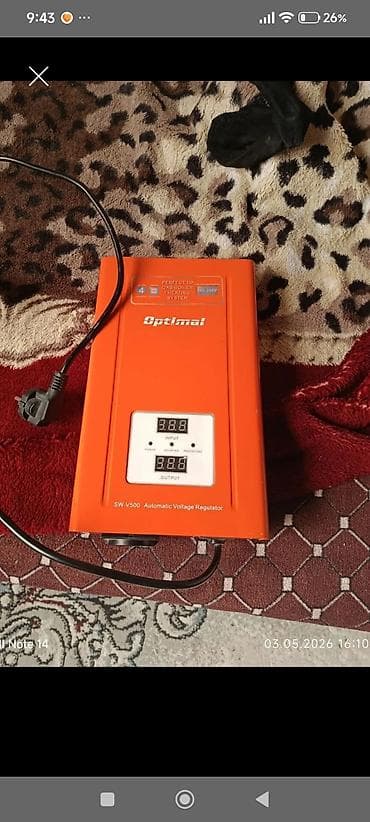 ev eşyalarl: Optimal SW-V500 avtomatik gərginlik tənzimləyicisi - Model: SW-V500 — 1