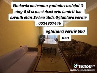 Yasamalda 5/5 mertebesinde 2 otaqli ev 500 azn mûşderi ferqi yoxdu lalafo.az -da Yasamalda 5/5 mertebesinde 2 otaqli ev 500 azn mûşderi ferqi yoxdu
