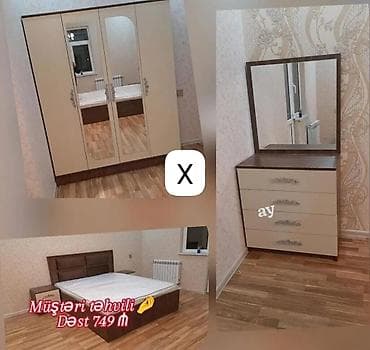 taxta ref: Yataq otağı mebel dəsti Dəst tərkibi: - 4 qapılı qarderob – 2 ədəd — 1