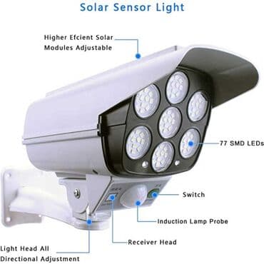 лед: Hərəkət sensoru ilə xarici kamera dummy lampa Uzaqdan idarəetmə ilə — 5