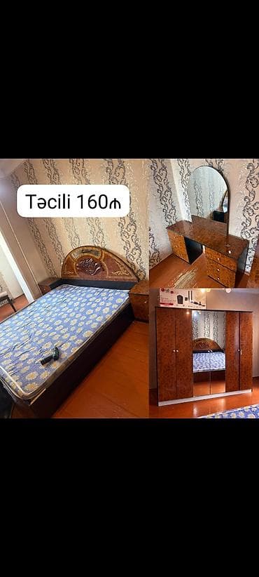 kicik dolab: İkinəfərlik çarpayı, Dolab, Komod, Termo, İşlənmiş — 1