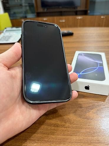ikinci el iphone 14 pro: IPhone 16 Pro, 128 GB, Black Titanium, Zəmanət, Simsiz şarj, Face ID — 6