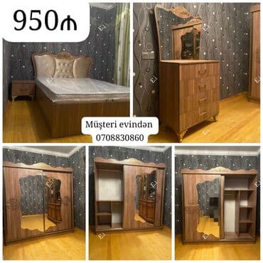 yumru taxt: İkinəfərlik çarpayı, Dolab — 1