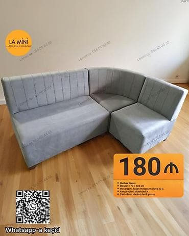 metbext divan: Künc divan, Açılan, Parça, Şəhərdaxili pulsuz çatdırılma — 1