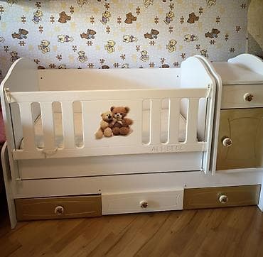 matras alti: Uşaq beşiyi və komodlu beşik sistemi - Brend/işarə: ALT BEBE (ön — 1