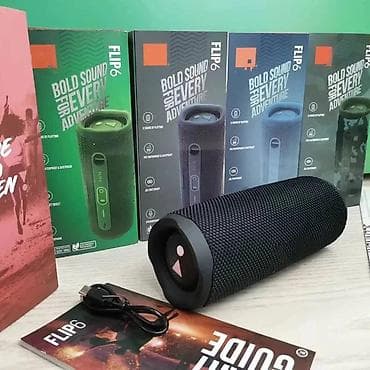 mini printer: JBL Flip 6 portativ dinamik. Müxtəlif rənglərdə təqdim olunur: qara — 3