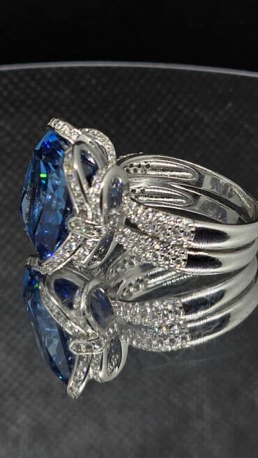 585 prob qızıl qiymeti: Üzük, Gümüş, Sapfir — 4